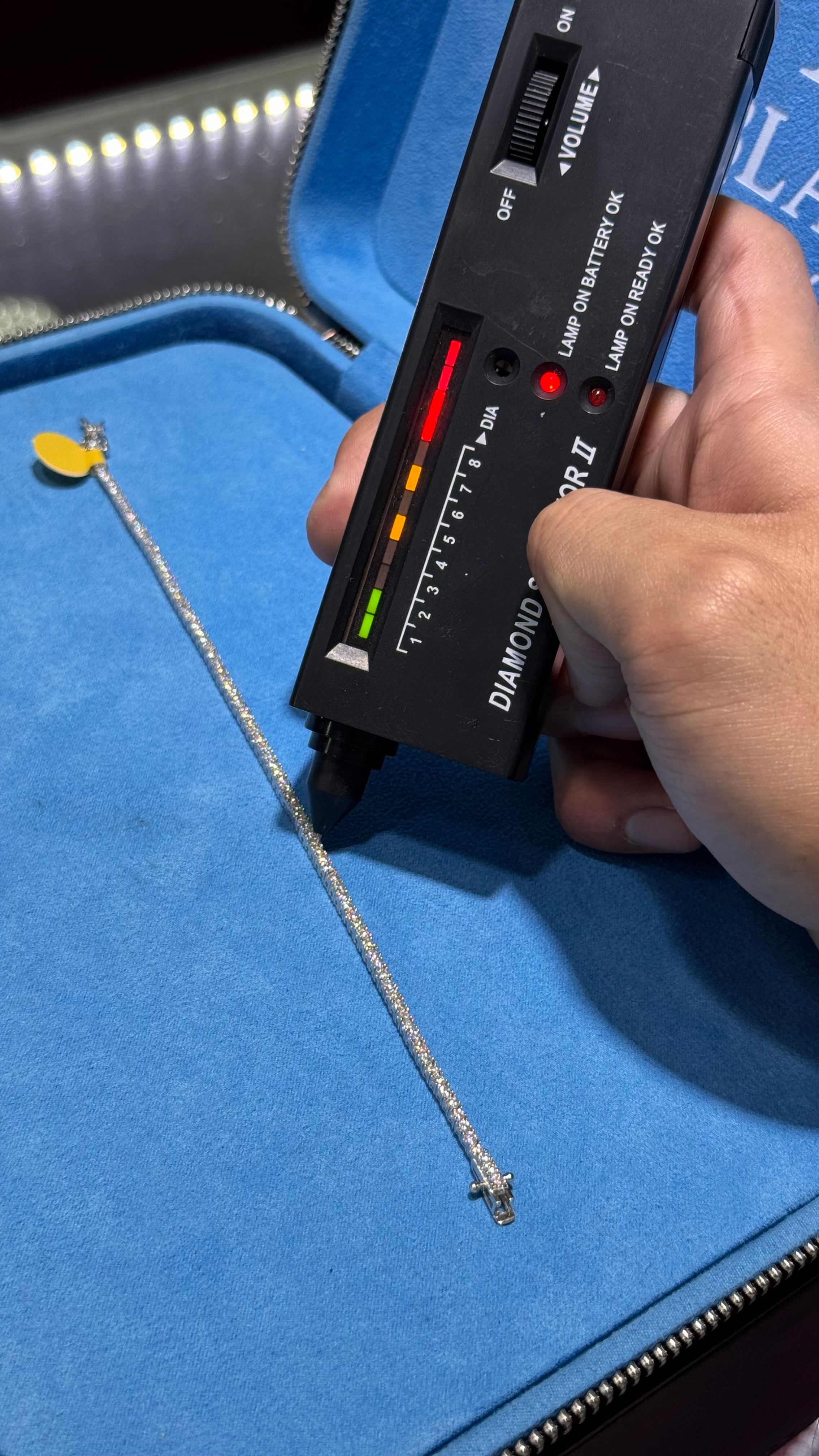 Pulso Tennis Moissanita Plata.925