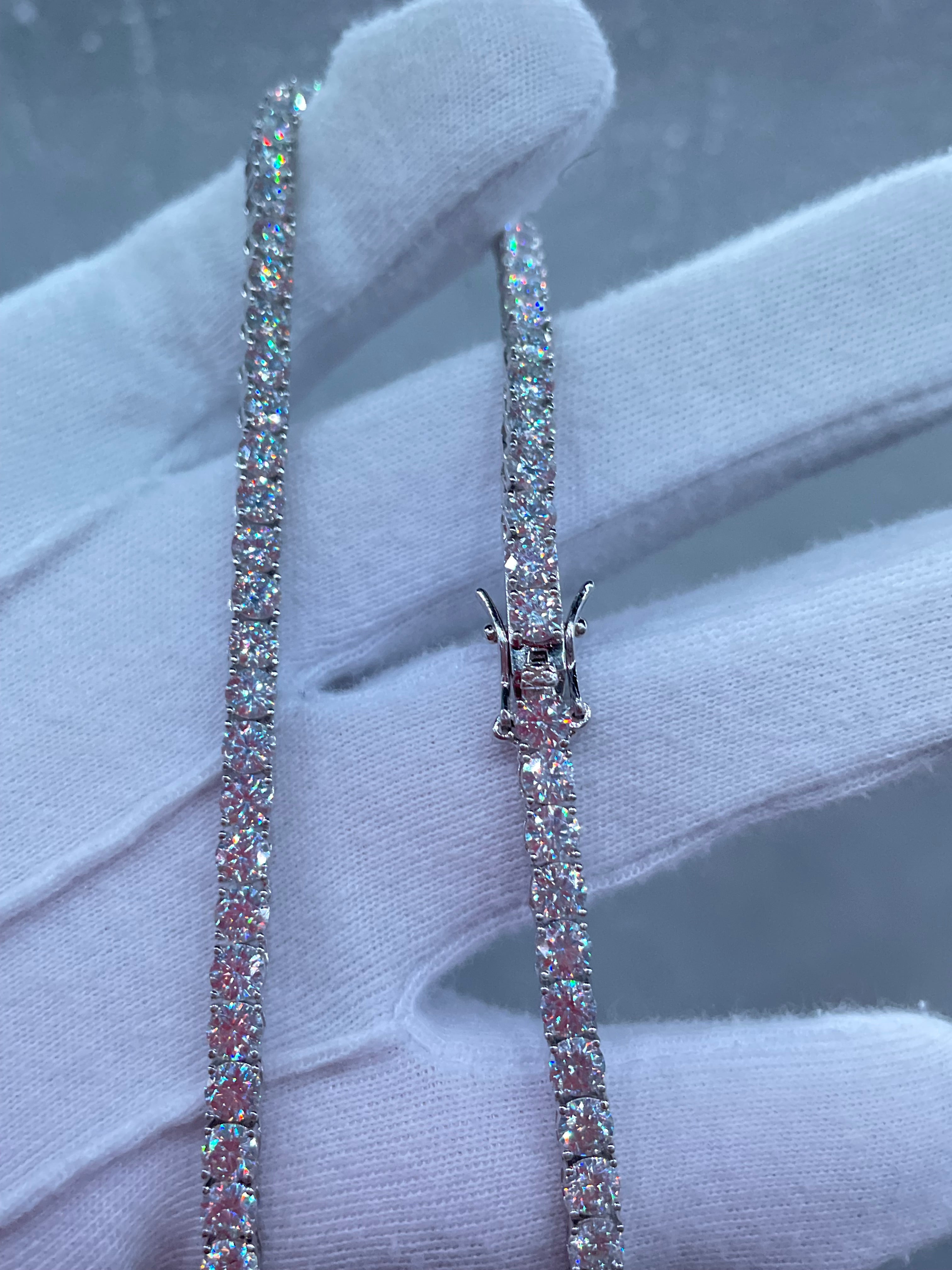 Cadena Tennis Moissanite