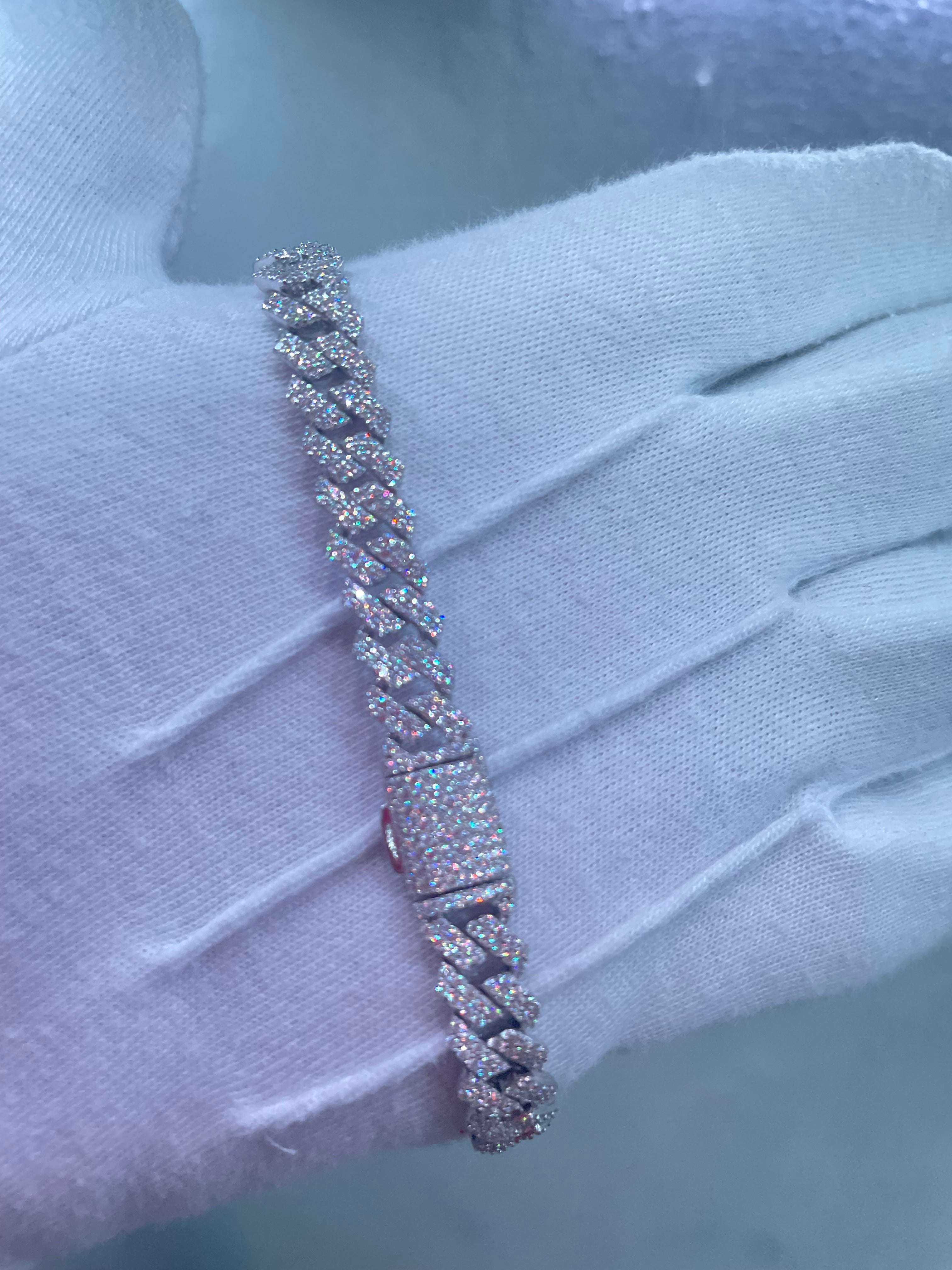 Pulso Miami Moissanite Plata.925