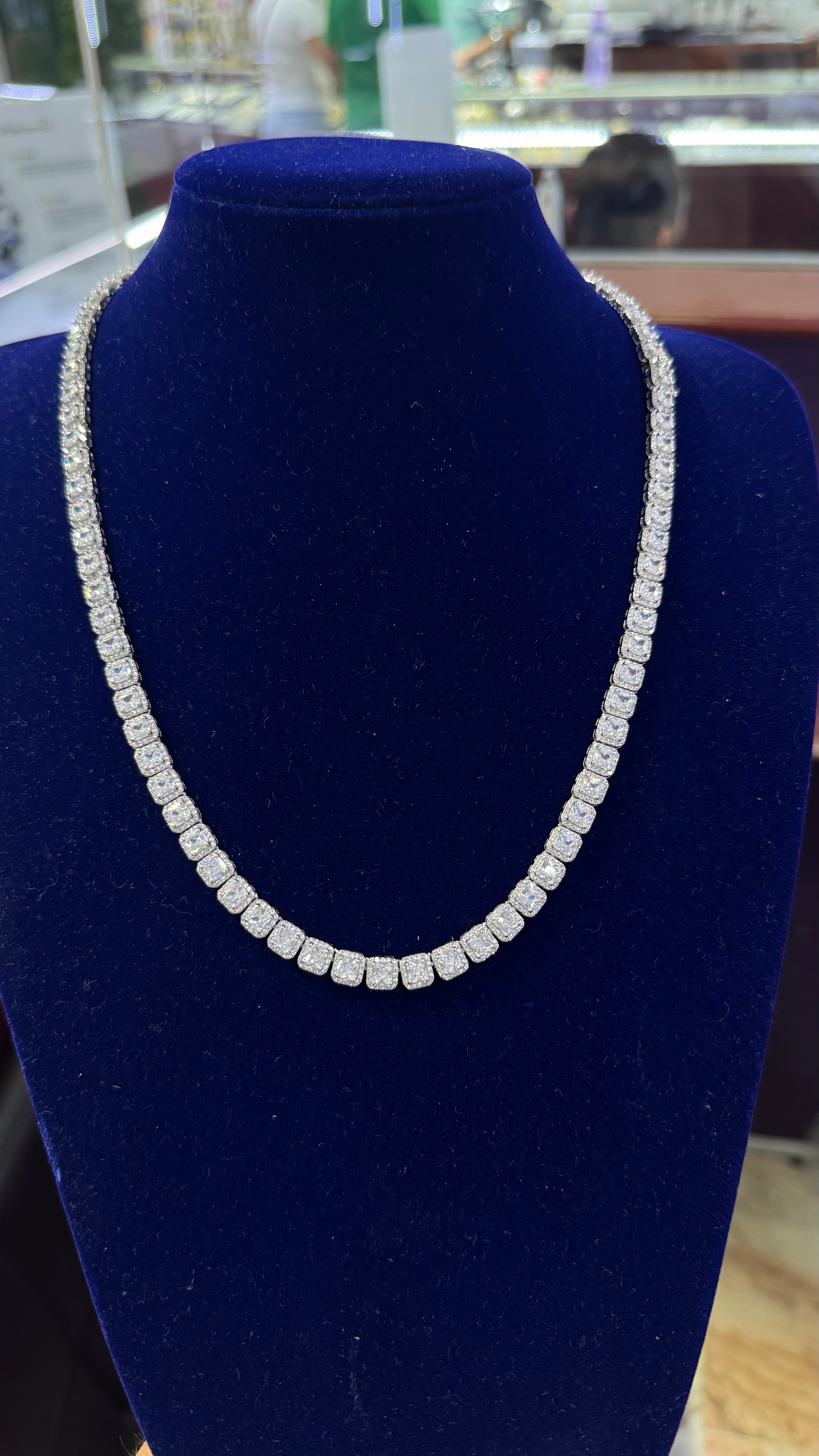 Cadena cuadrada Plata.925