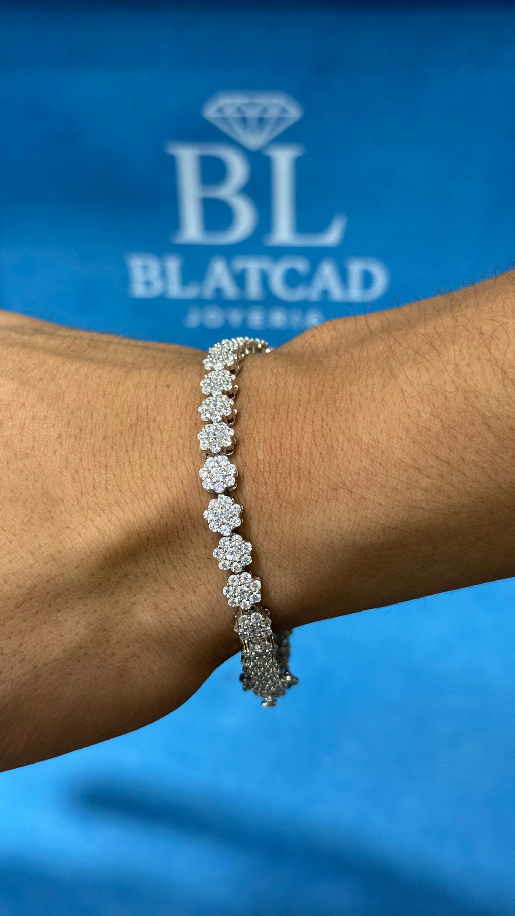 Pulso Tennís Circle Plata.925