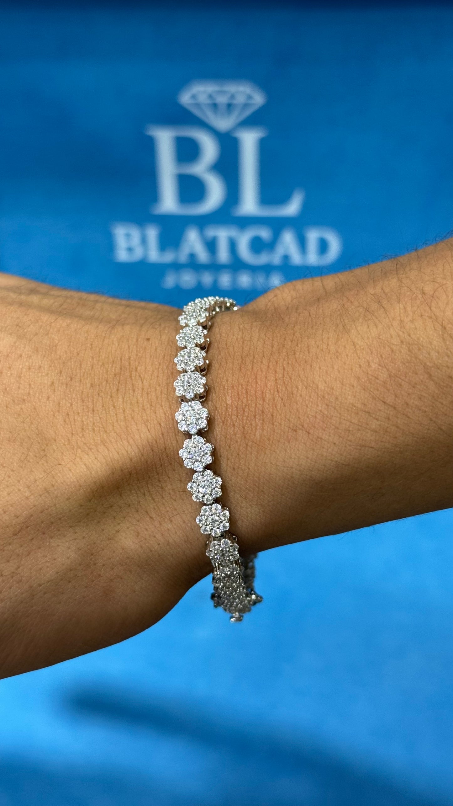 Pulso Tennís Circle Plata.925