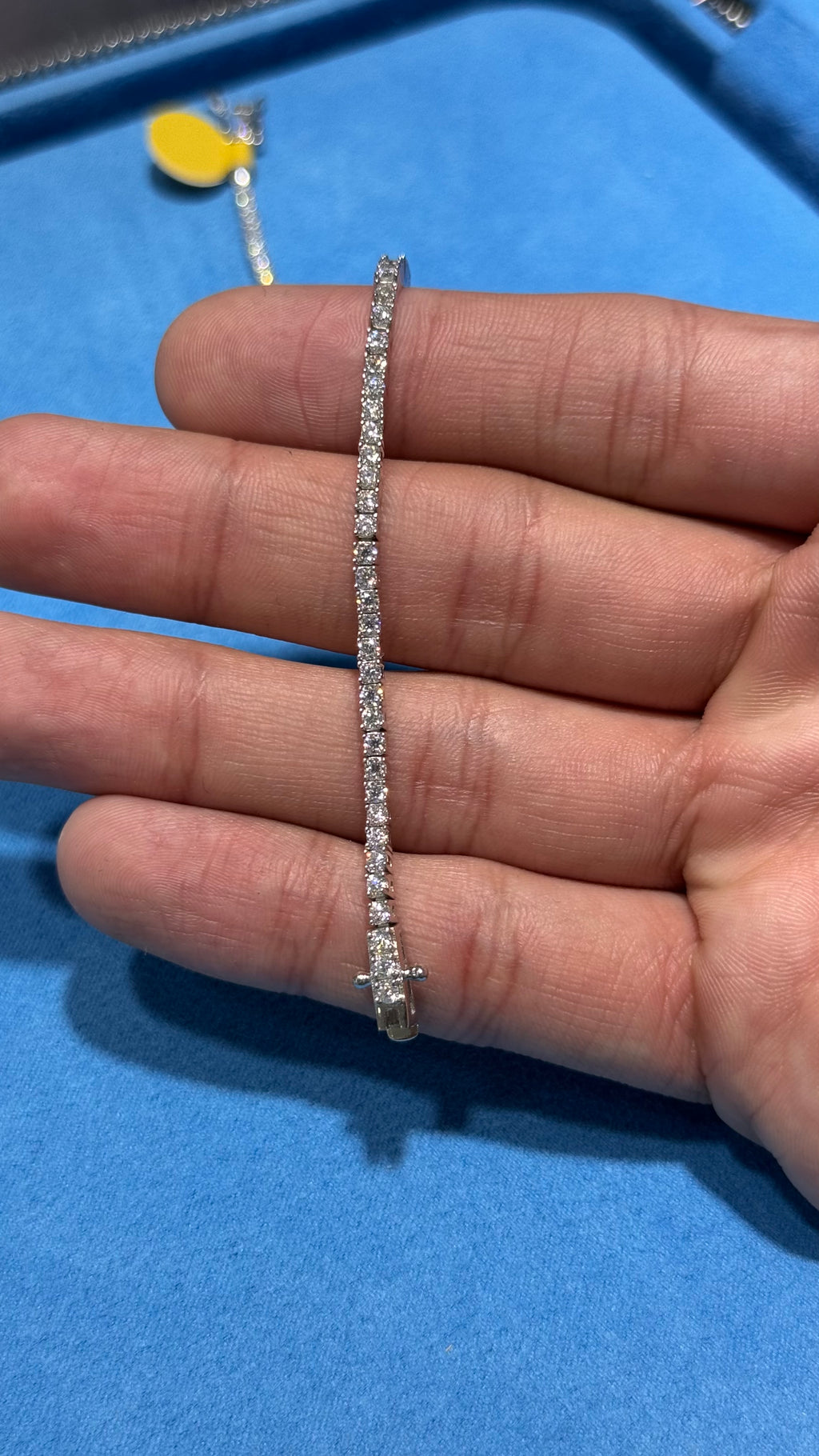 Pulso Tennis Moissanita Plata.925