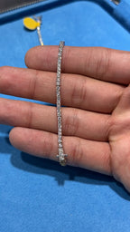 Pulso Tennis Moissanita Plata.925