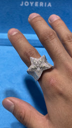 Anillos Estrella Moissanita Plata.925
