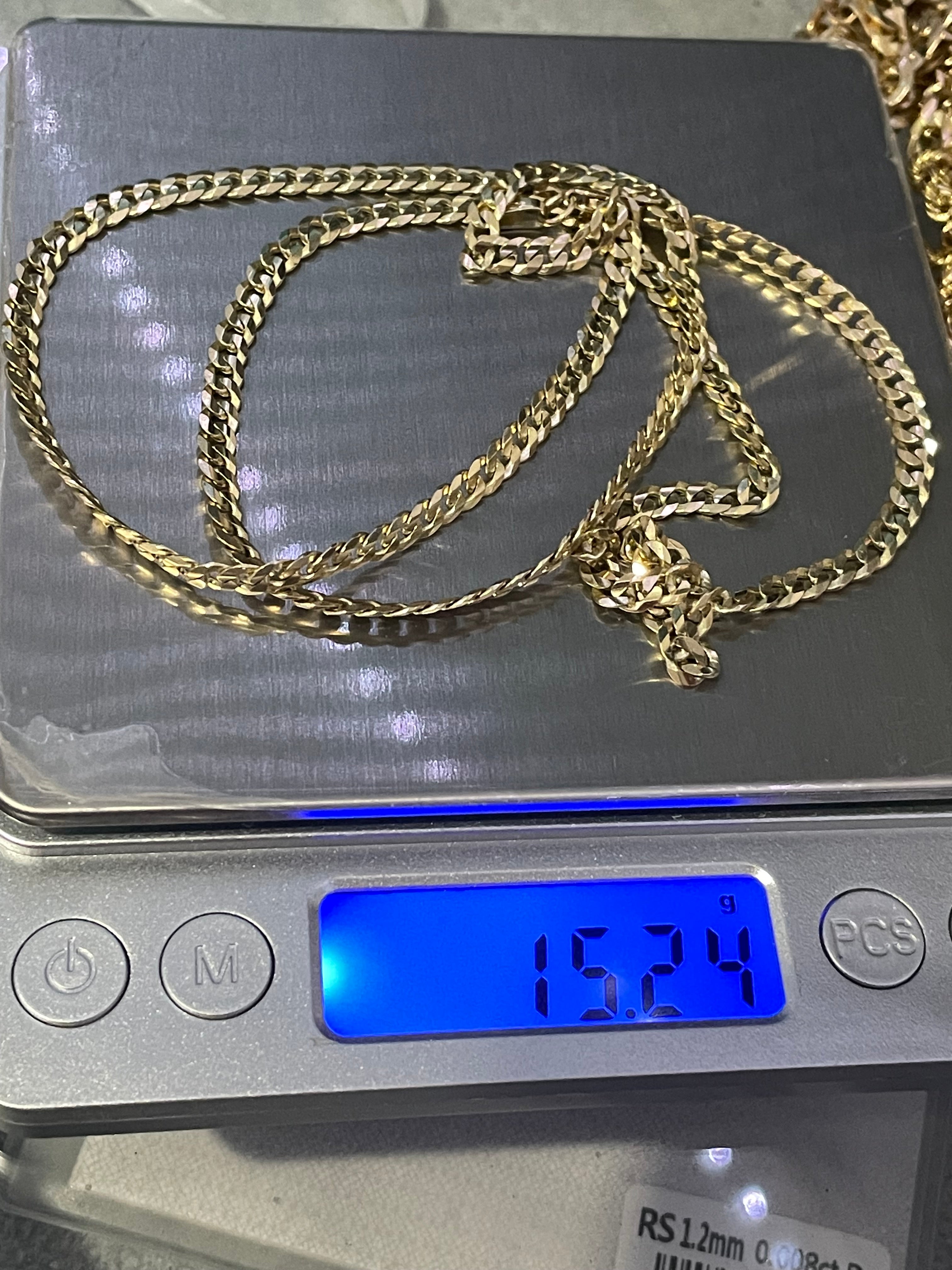 Cadena Barbada Oro 10 l