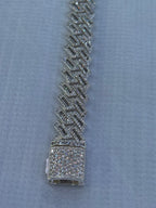 Silver baguette bracelet.925