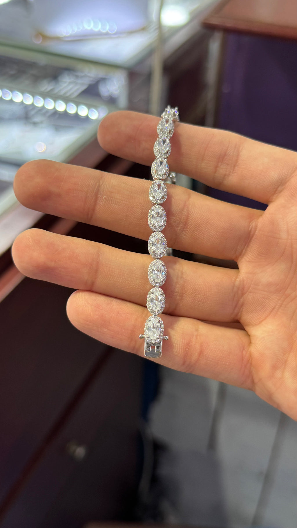 Pulso Circle Baguette Plata.925