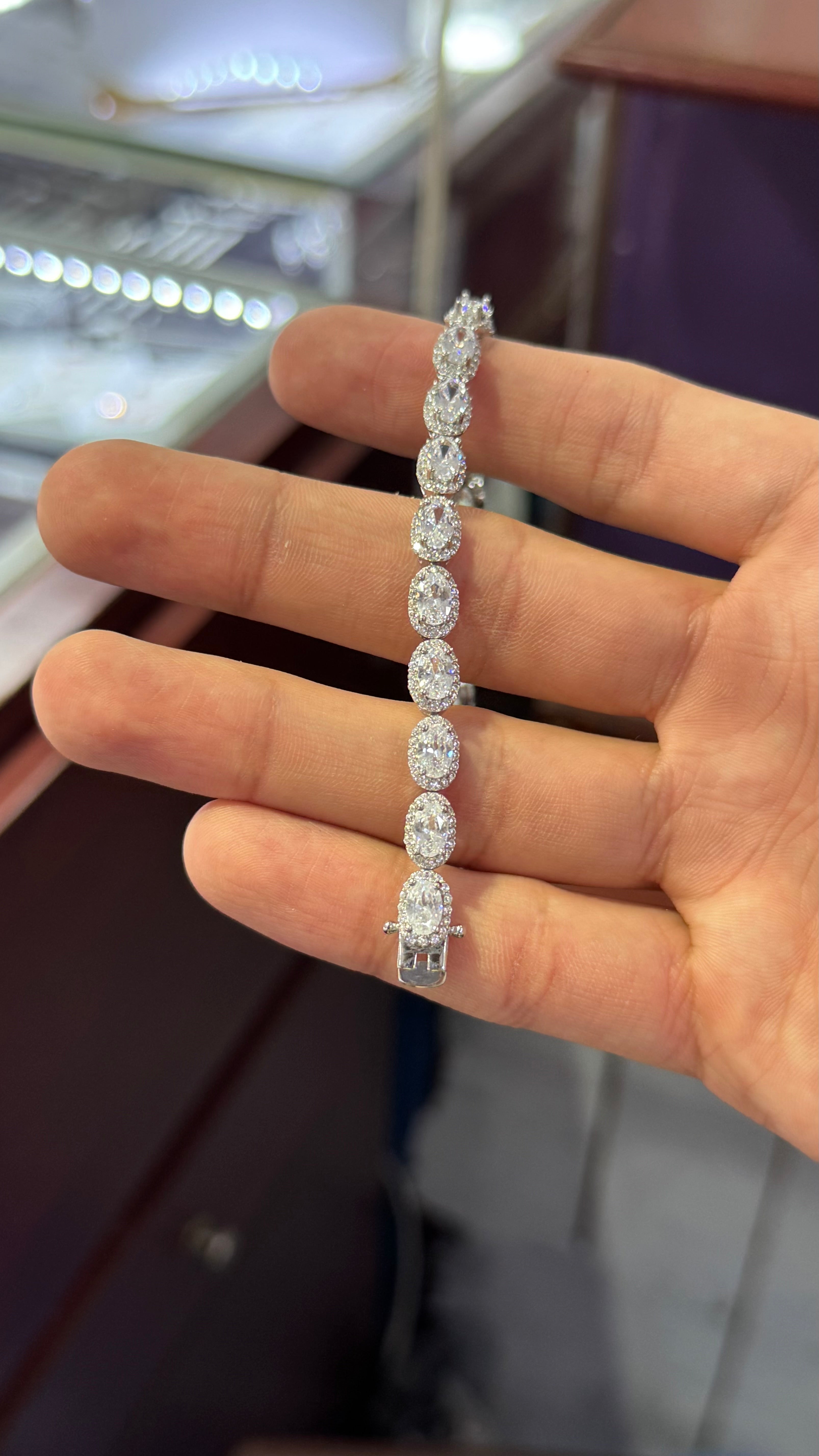 Pulso Circle Baguette Plata.925