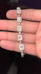 Pulso Cuarw Moissanita Plata.925