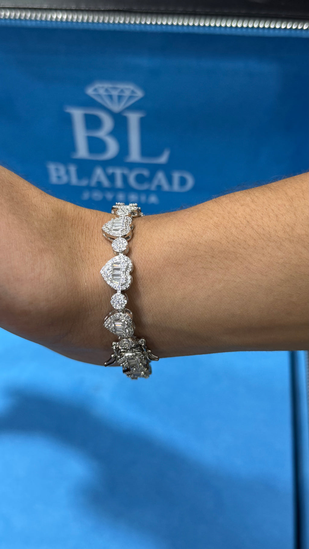 Pulso De corazones Plata.925