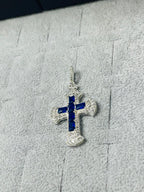 Twist And Cross Pendant Silver.925
