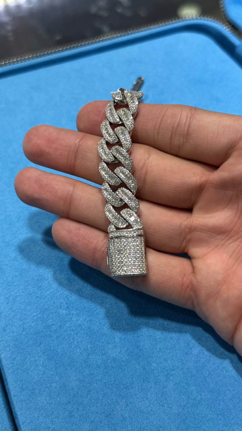 Silver Baguette Bracelet.925