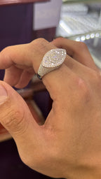 Anillo Ojo Moissanita Plata.925