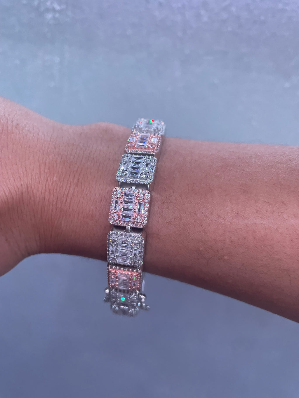 925 Silver Square Bracelet