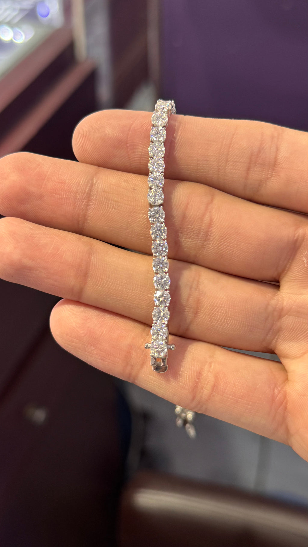 Pulso Tennis Moissanite Plata.925