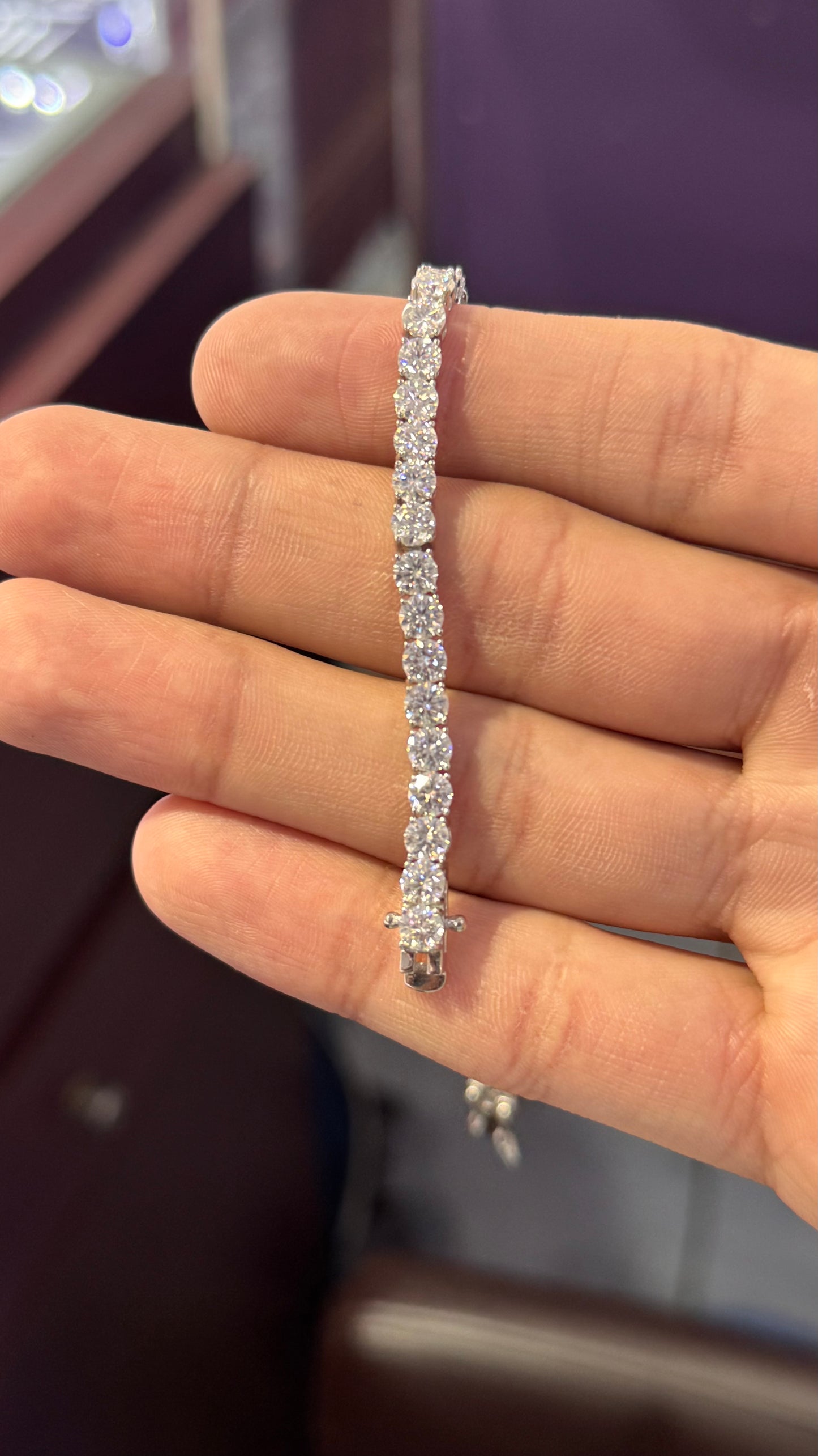 Pulso Tennis Moissanite Plata.925