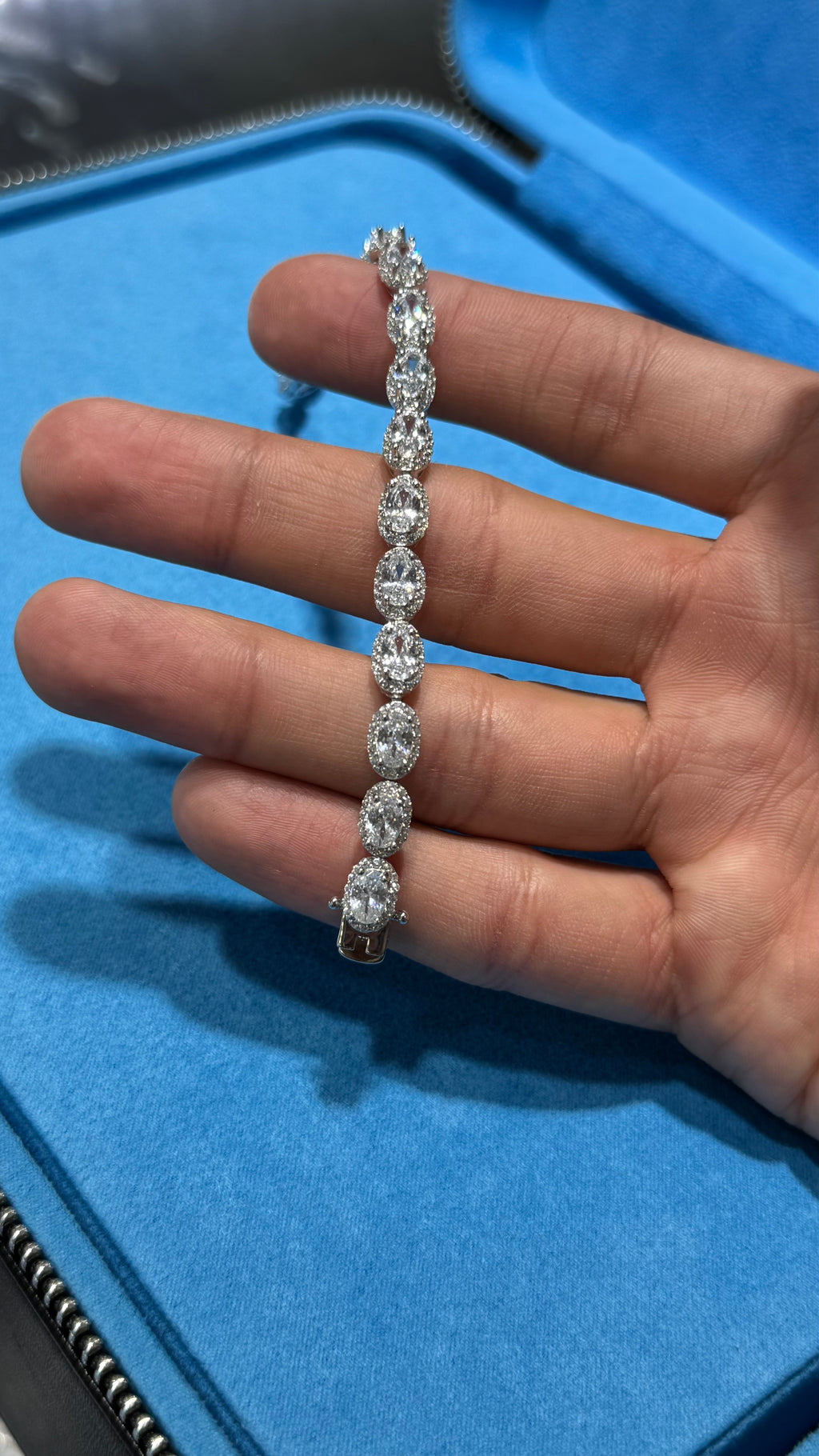 Pulso Circle Baguette Plata.925