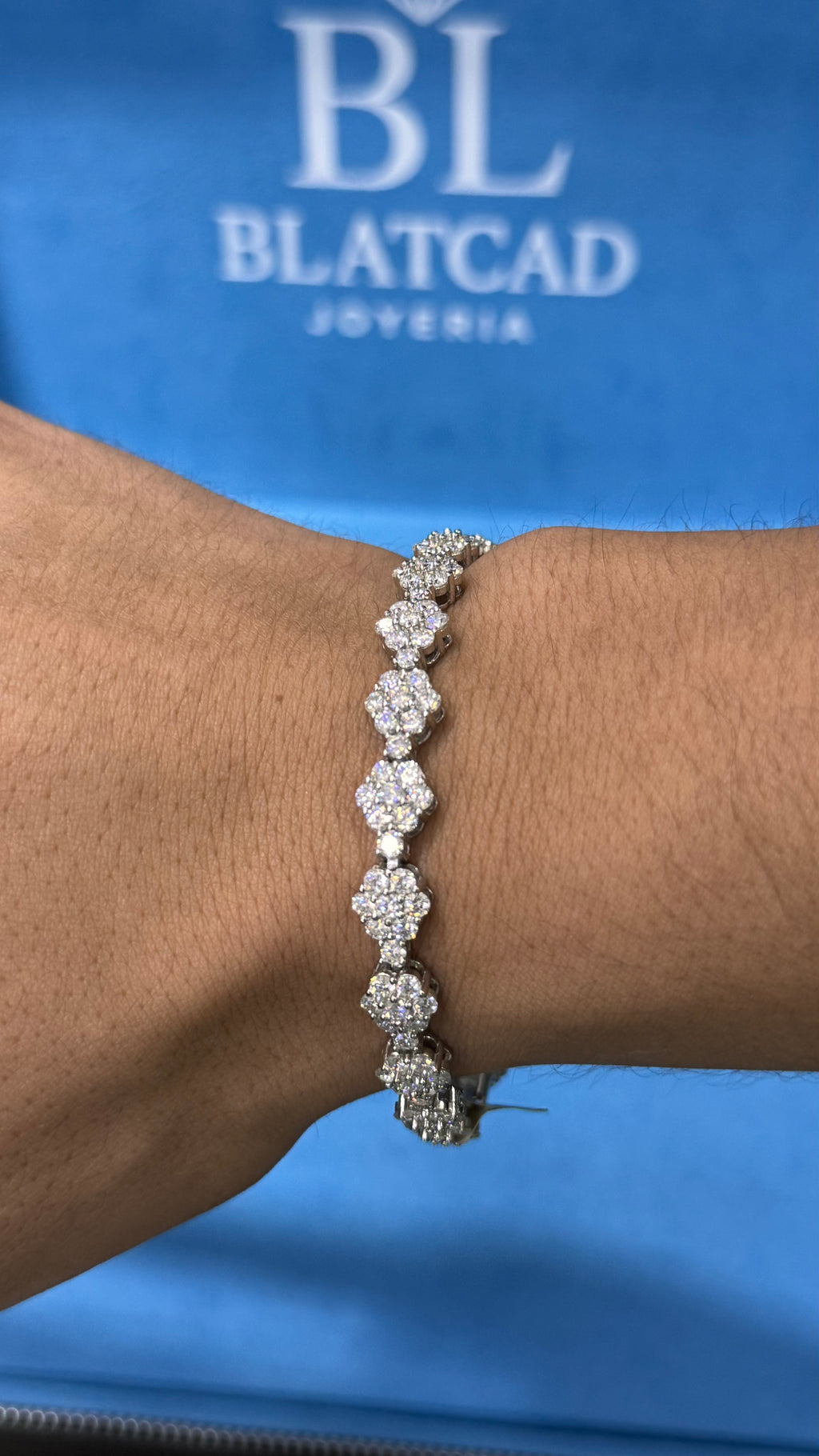 Pulso Crew Moissanita Plata.925