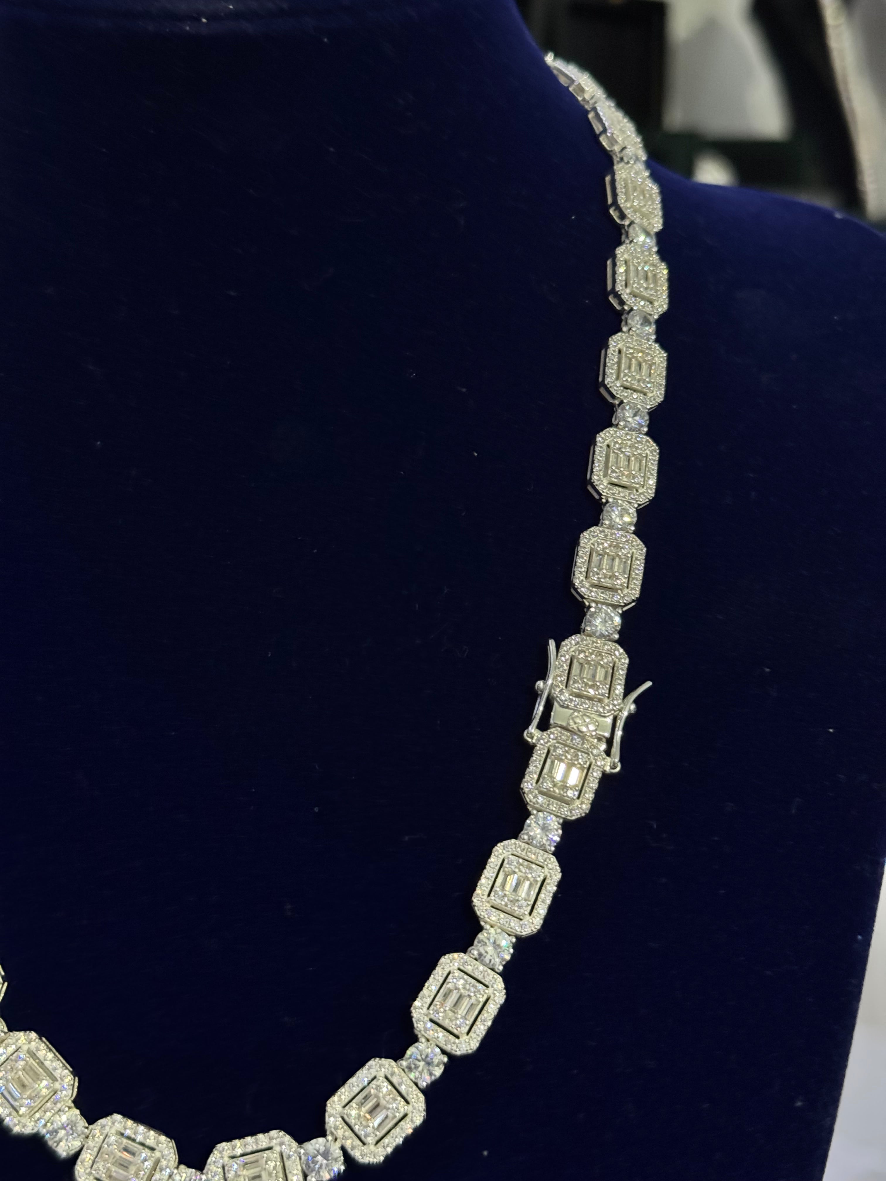 Cadena Cuadrada Plata.925