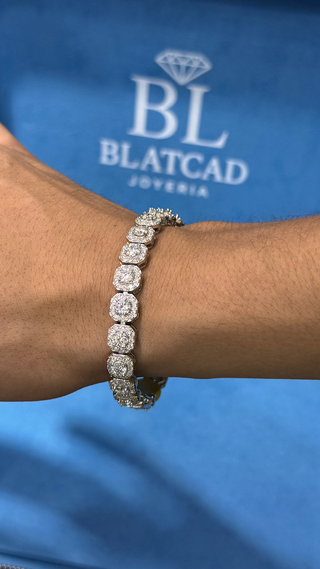 Pulso Tipo Tennis Moissanite