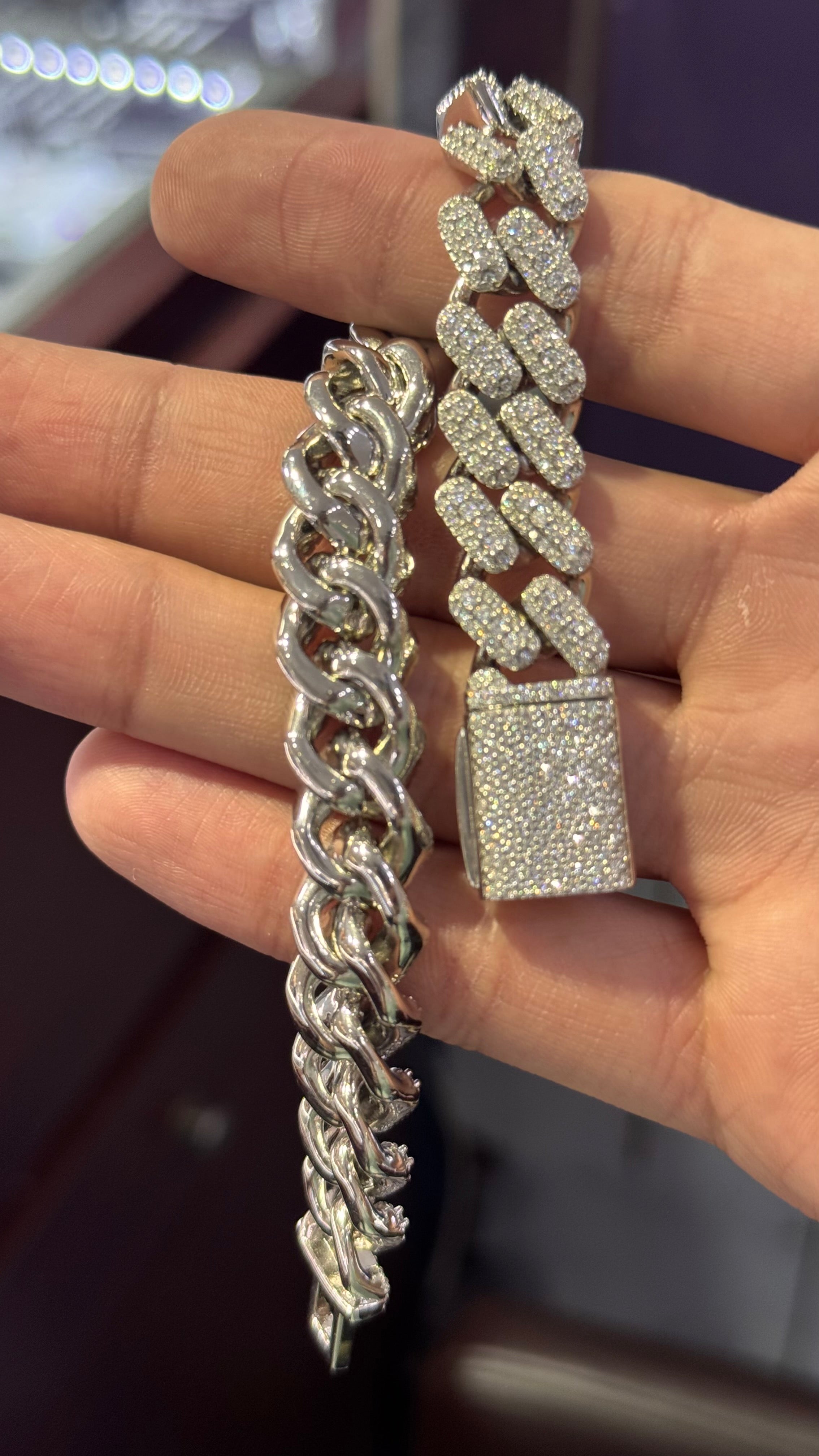 Pulso Miami Wre Moissanita Plata.925