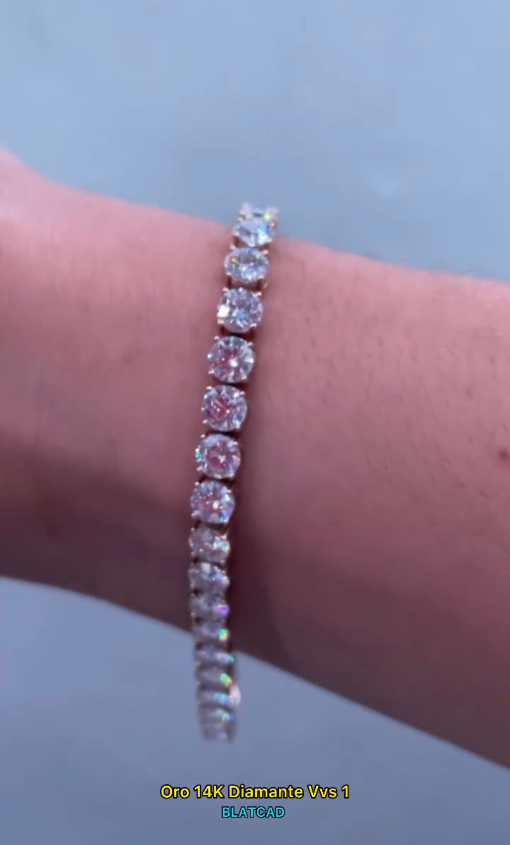 14K Gold Tennis Bracelet