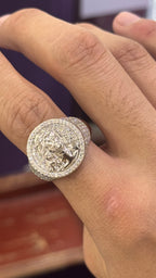 Anilo Cristo Moissanita Plata.925