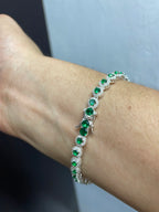 Tennis Circle Bracelet Silver.925