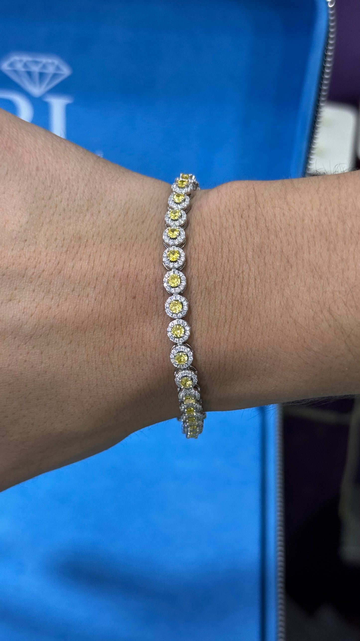 Pulso Tennis Circle Plata.925