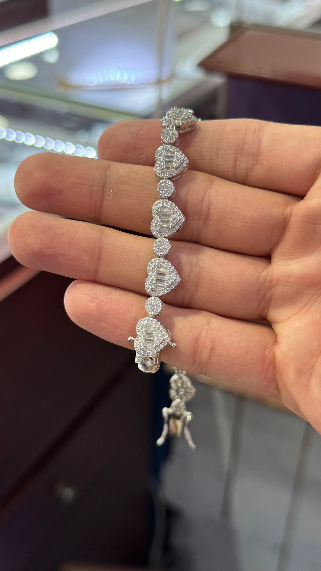 Pulso De corazones Plata.925