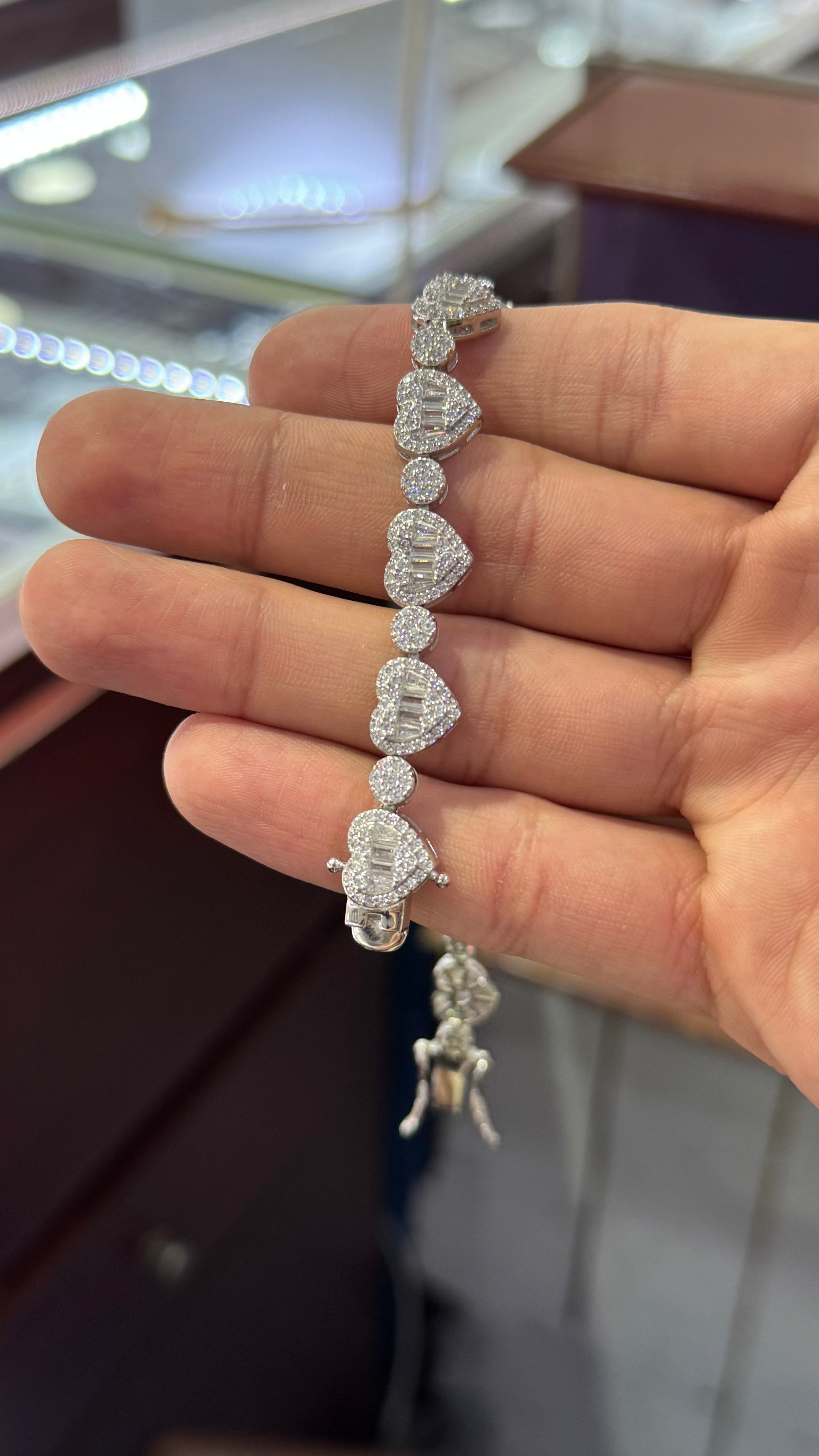 Pulso De corazones Plata.925