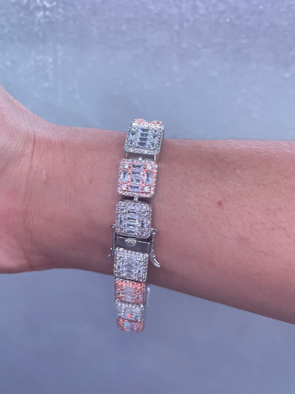 925 Silver Square Bracelet