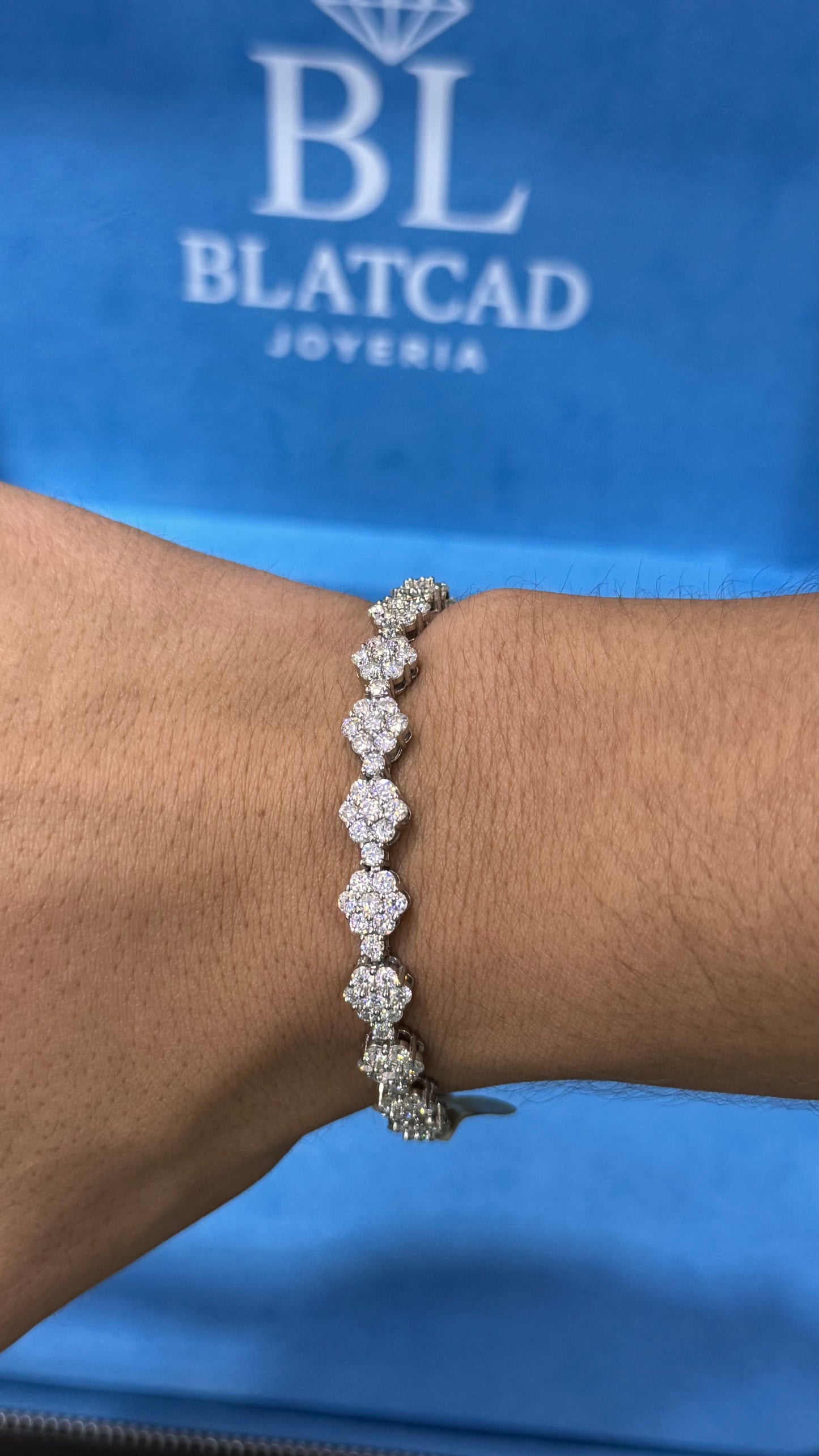 Pulso Crew Moissanita Plata.925