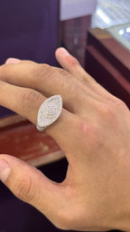 Anillo Ojo Moissanita Plata.925