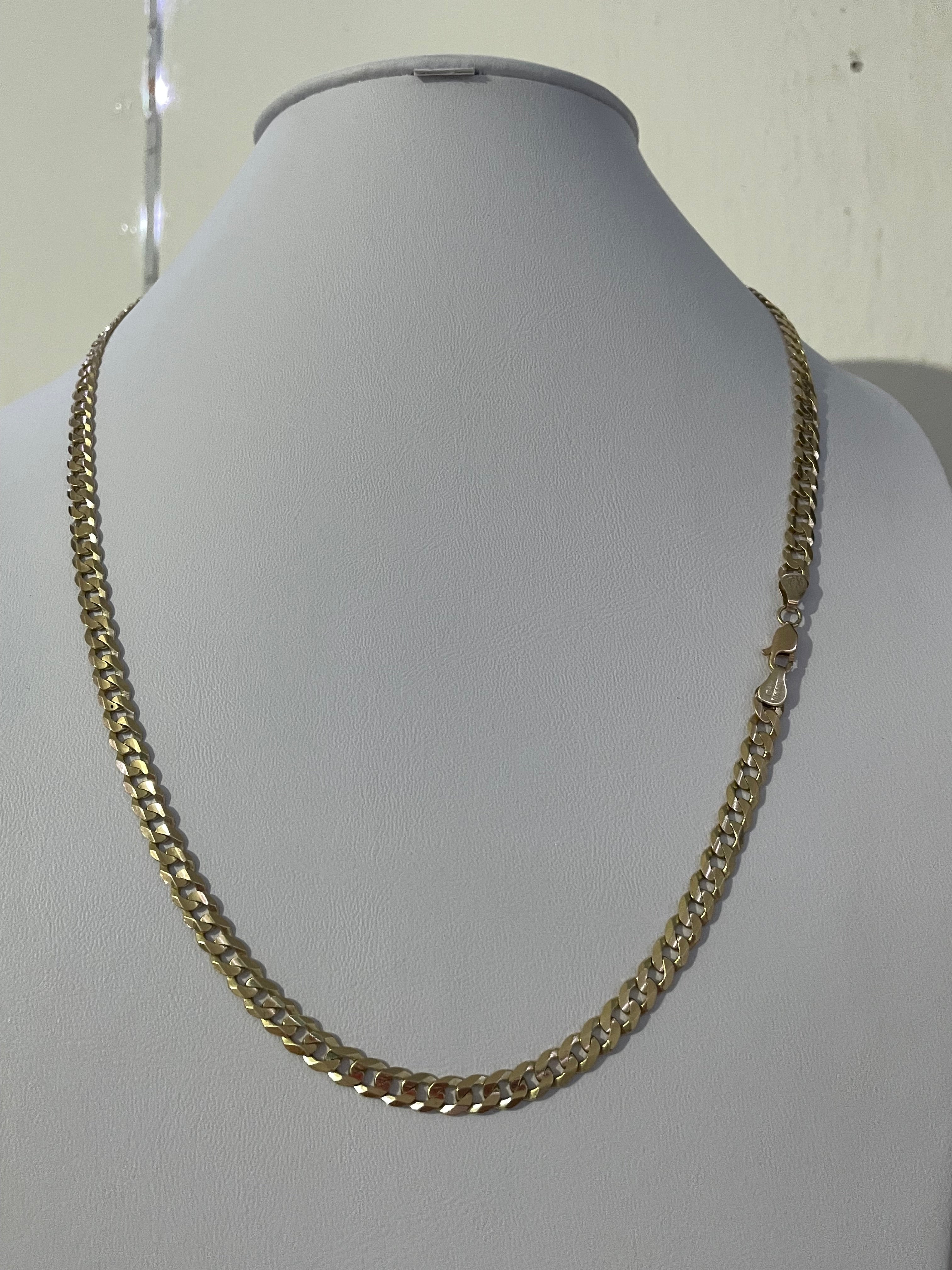 Cadena Barbada Oro 10k