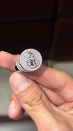 Anilo Cristo Moissanita Plata.925