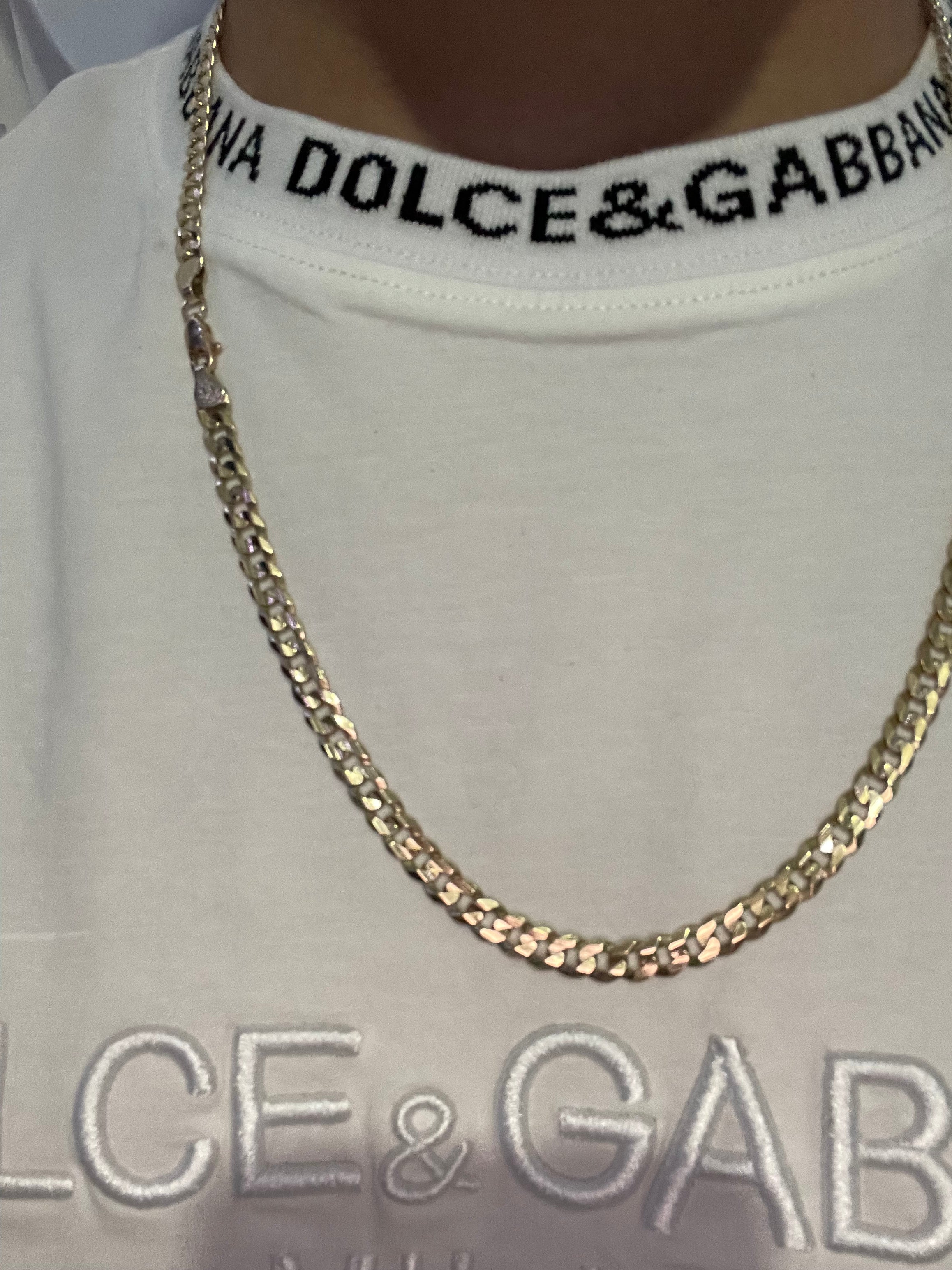 Cadena Barbada Oro 10k