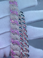 925 Silver Miami Baguette Chain