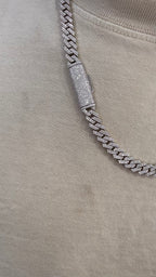 Cadena Miami Moissanita Plata.925