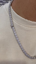 Cadena cuadrada Plata.925