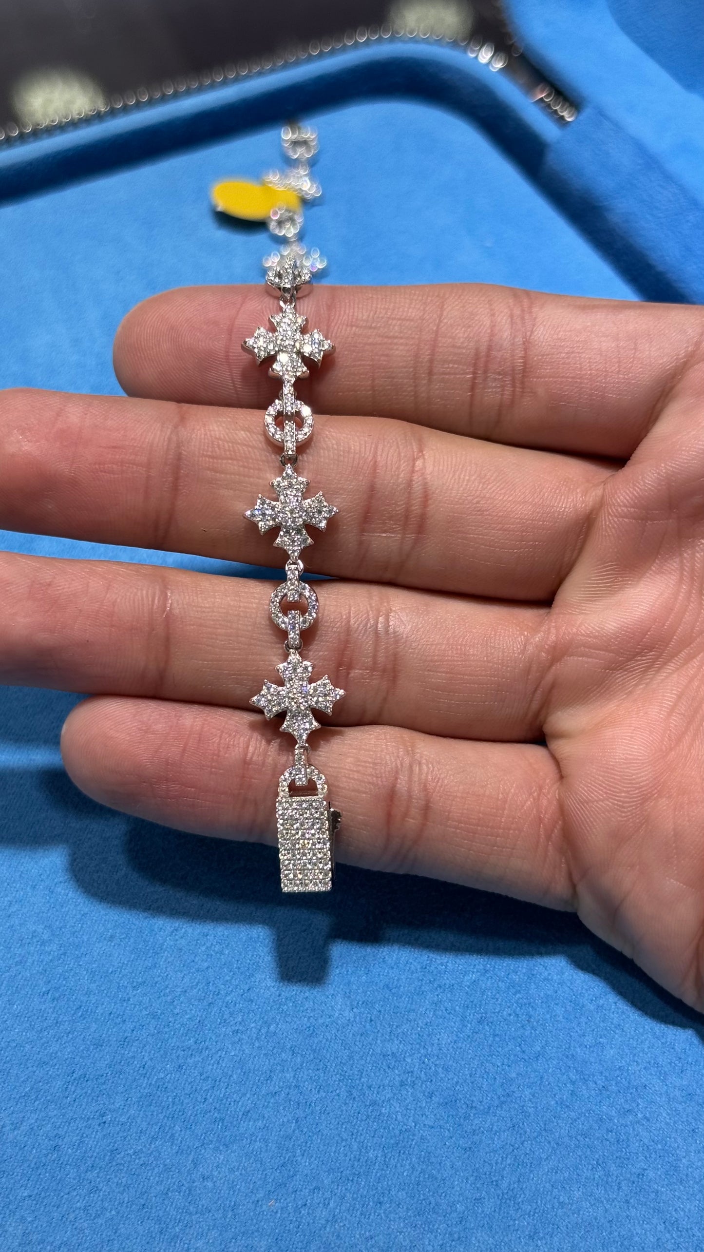 Pulso Copos Nieve Moissanita Plata.925