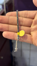 Pulso Tennis Black Moissanita Plata.925