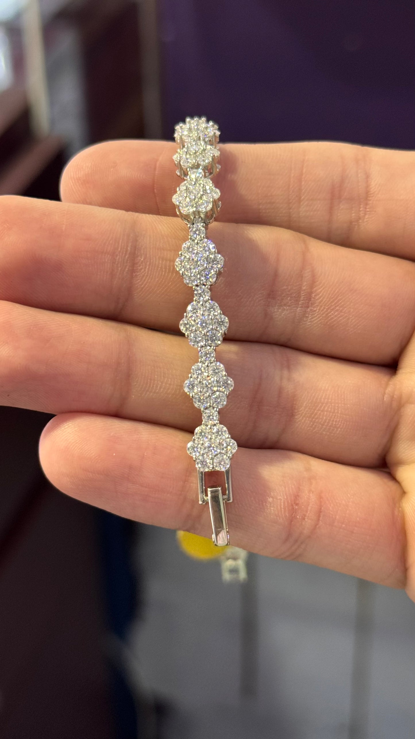 Pulso Crew Moissanita Plata.925