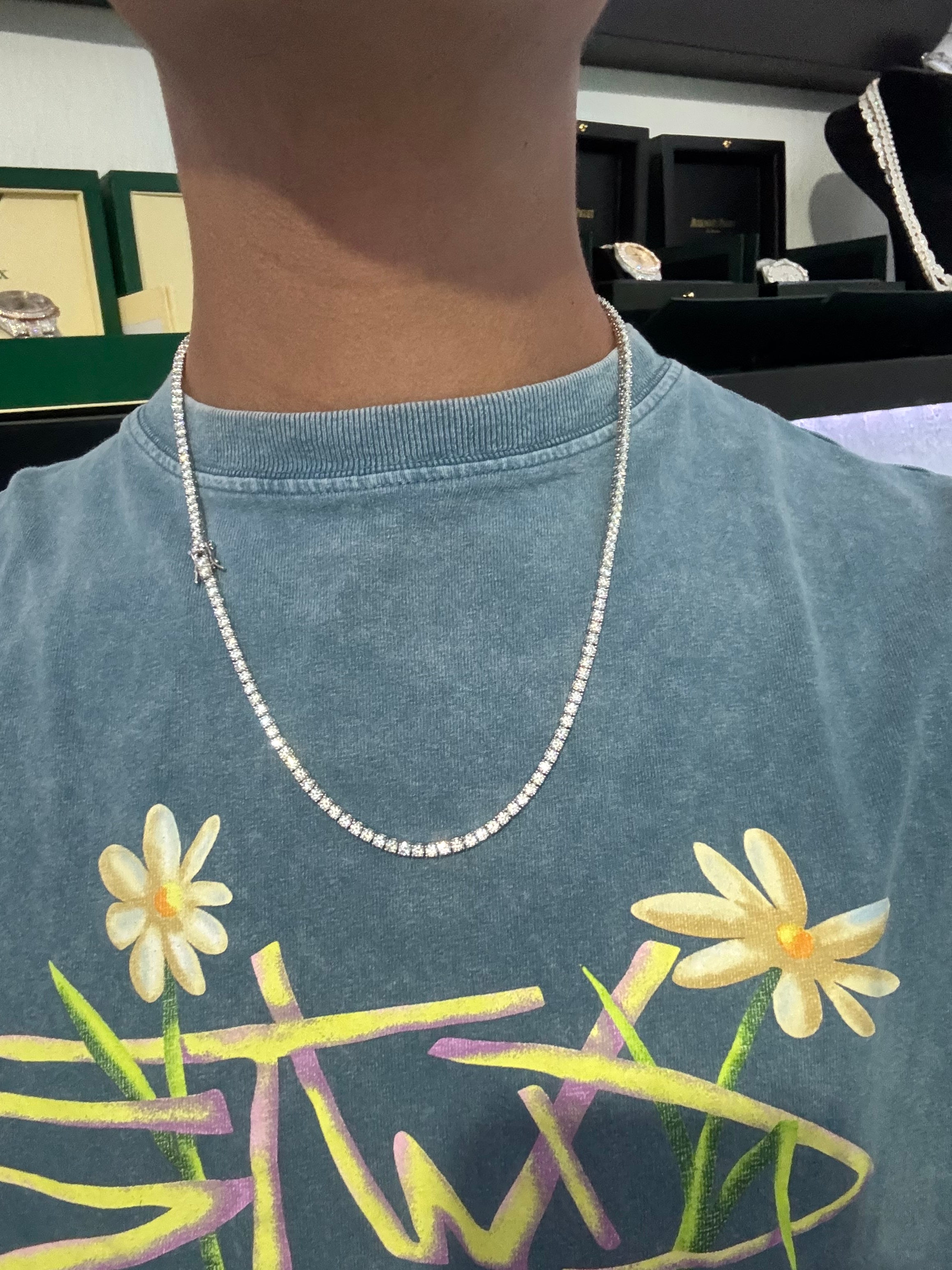 Moissanite Tennis Chain