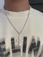 Twist And Cross Pendant Silver.925