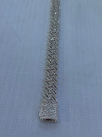Silver baguette bracelet.925