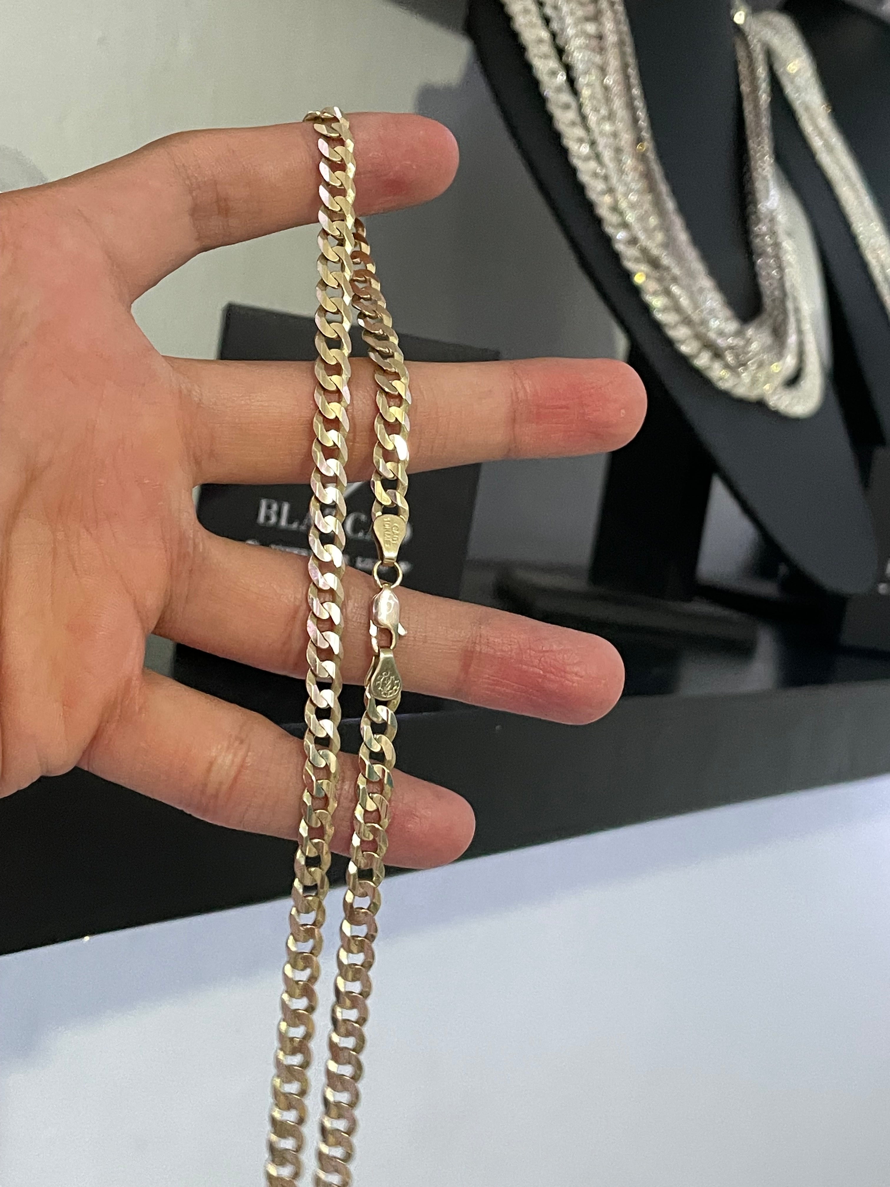 Cadena Barbada Oro 10k