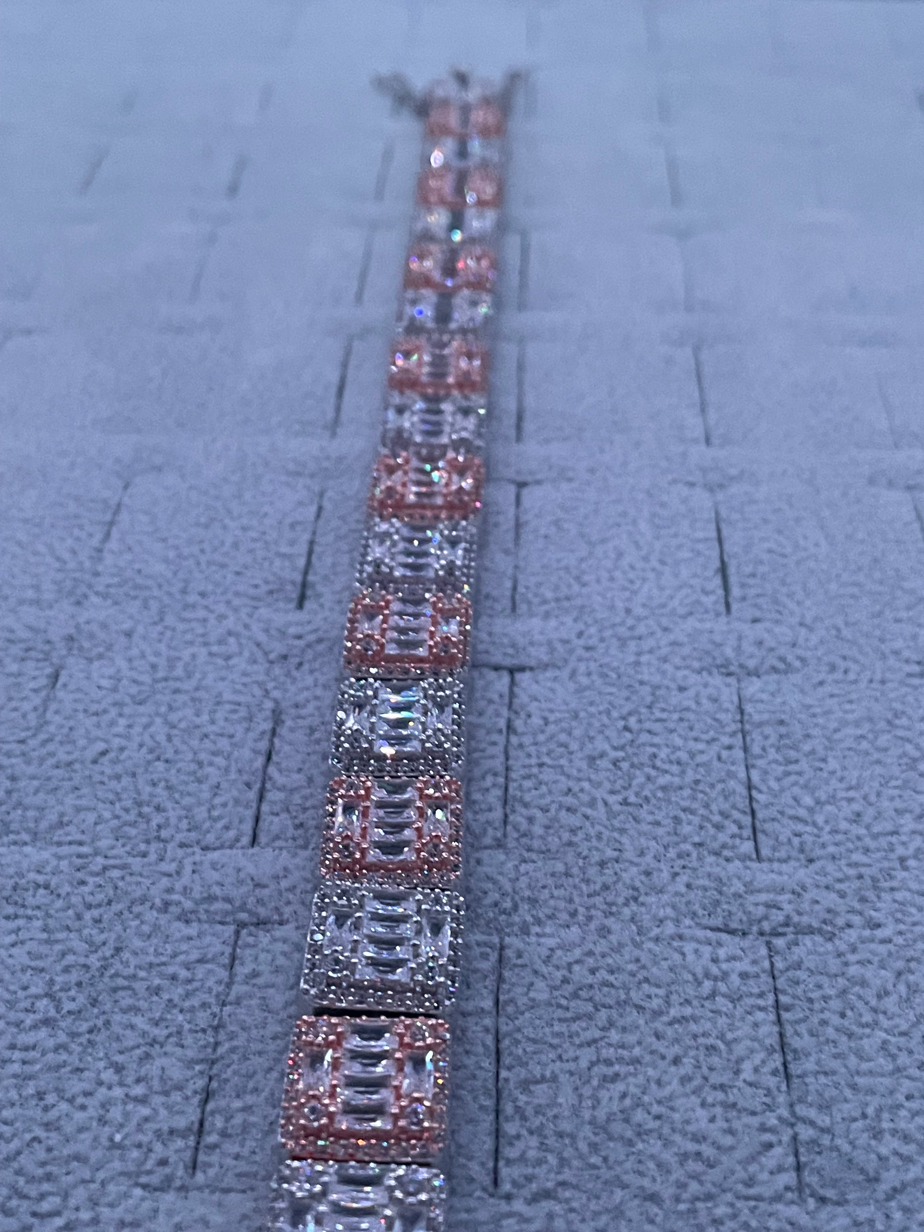 925 Silver Square Bracelet