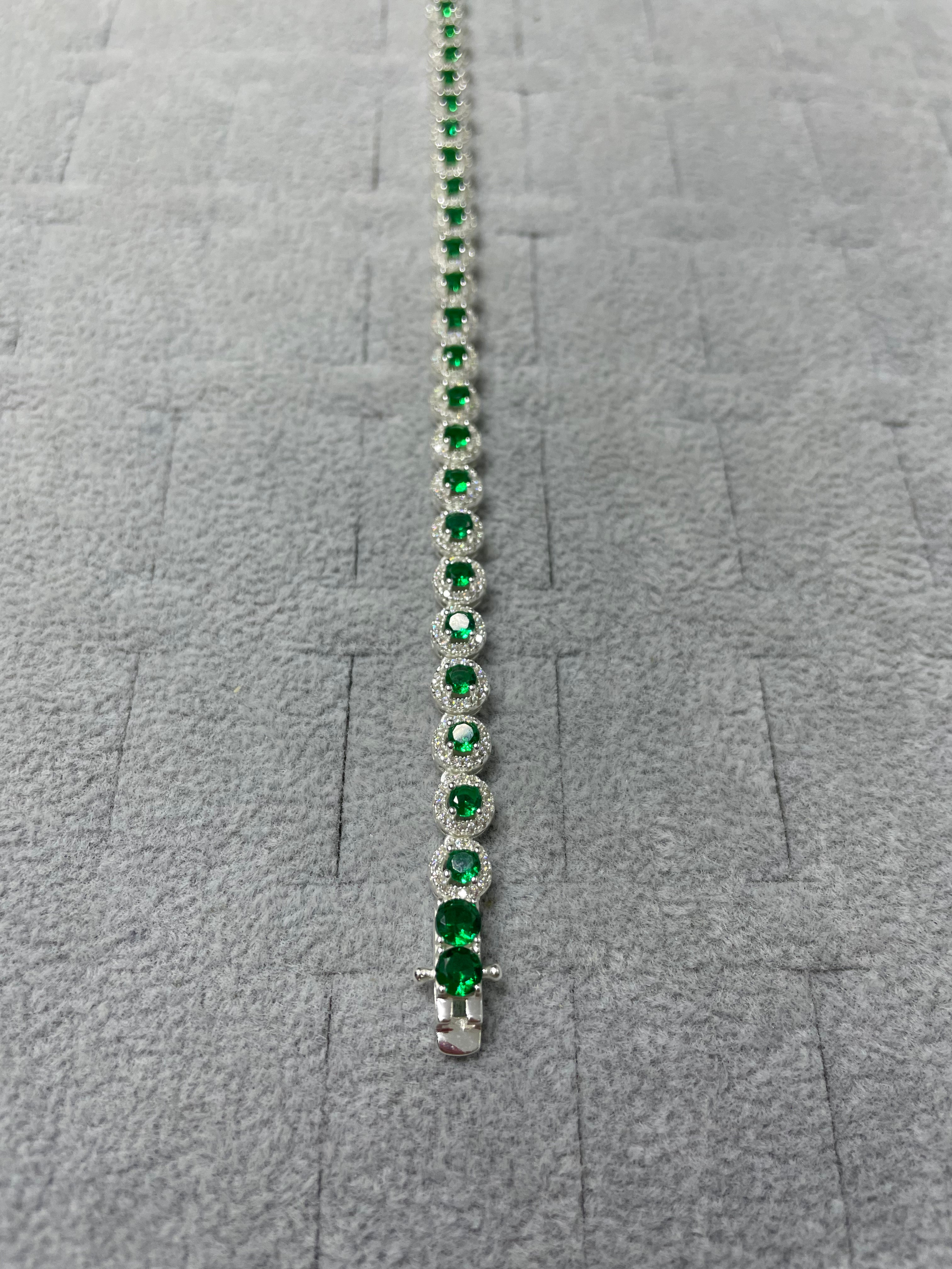 Tennis Circle Bracelet Silver.925